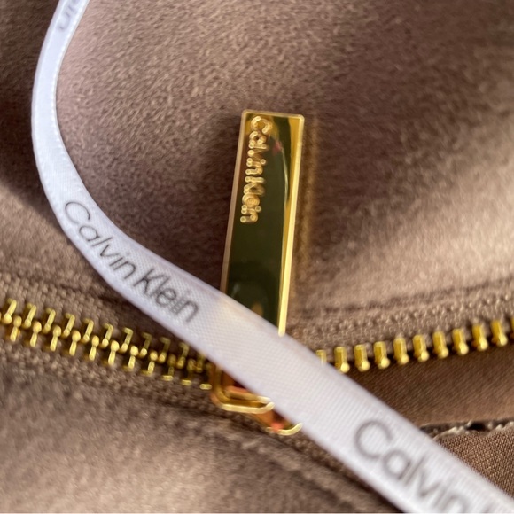 Calvin Klein Taupe Midi Dress - Picture 5 of 6